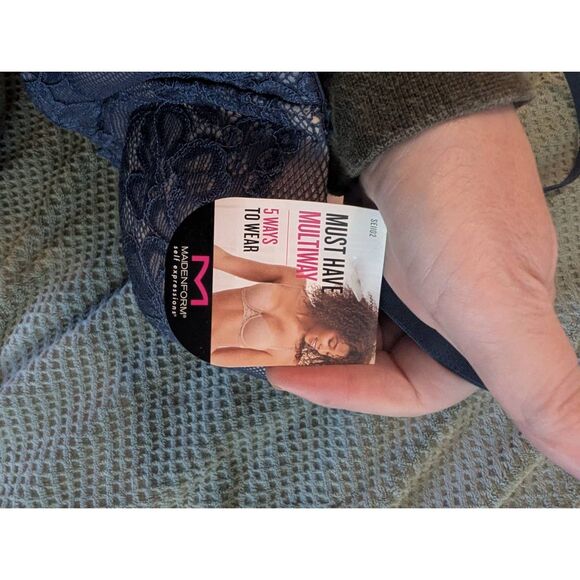 Brand New Maidenform Women's Size 34C 5 Way Multiway Lace Bra Black - Picture 3 of 4